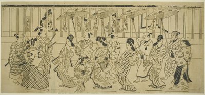Parade de courtisanes - Hishikawa Moronobu