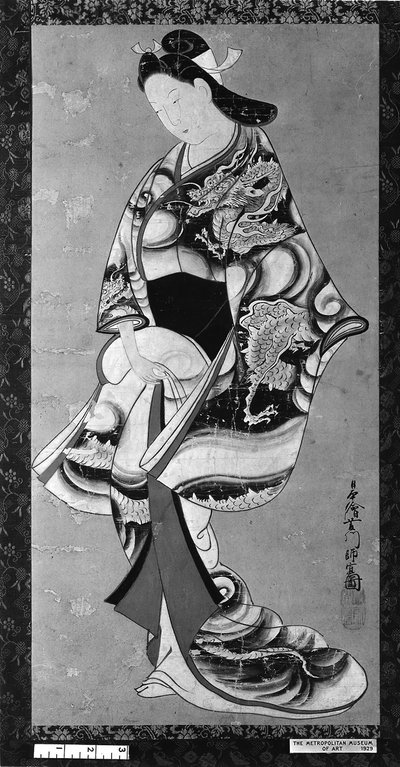 Beauté debout - Hishikawa Moronobu