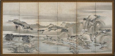 Paysages des quatre saisons : printemps et été, période Edo, fin 18e-début 19e siècle - Hishikawa Sori
