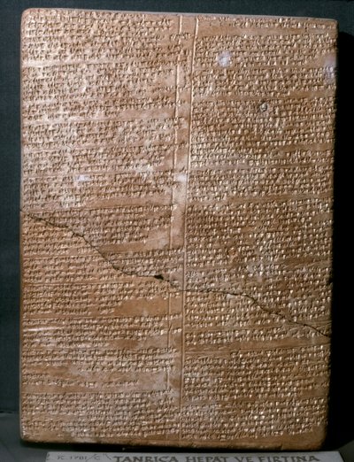 ART ORIENTAL ANCIEN (Hittite) : Tablette cunéiforme en langue hittite. Ba... - Hittite