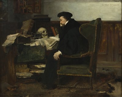 Absorbé dans ses études, 1874 - Hjalmer Eilif Emanuel Peterssen