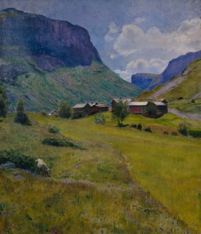 Ferme de montagne - Hjalmer Eilif Emanuel Peterssen