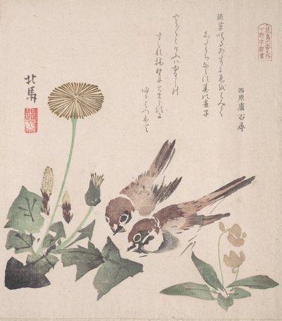 Collection de Pluie de Printemps Harusame shu, vol. 3 : Moineaux et Pissenlits - Hokuba
