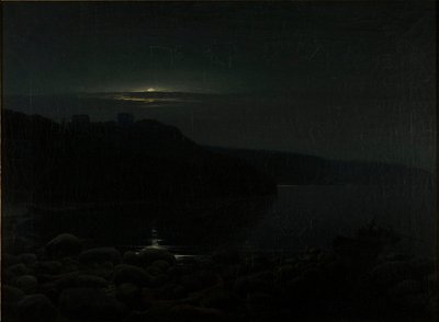 Hammershus au clair de lune - Holger Drachmann