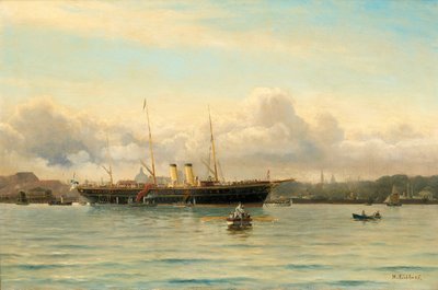 Yacht impérial Polestar dans le port de Copenhague - Holger Peter Svane Lübbers