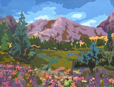 Landscape Obscura - 10, 2024 (huile sur lin) - Holly Boruck