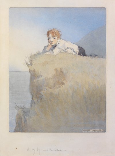 Un garçon allongé sur la colline - Honor Charlotte Appleton