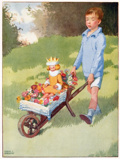La princesse Celandine arriva dans un magnifique carrosse, illustration de 