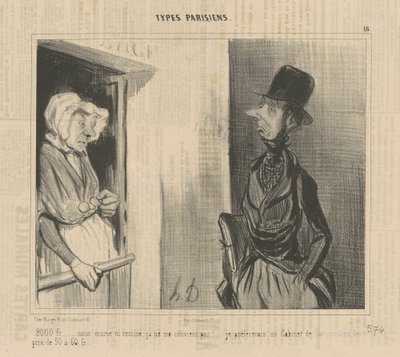 2.000 fr...sans écurie...ça ne me convient pas! - Honoré Daumier