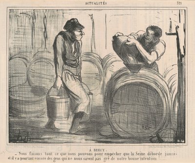 À Bercy : Nous faisons ... ce que nous pouvons ... - Honoré Daumier