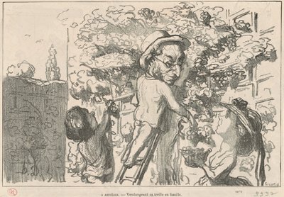 À Asnières - Honoré Daumier