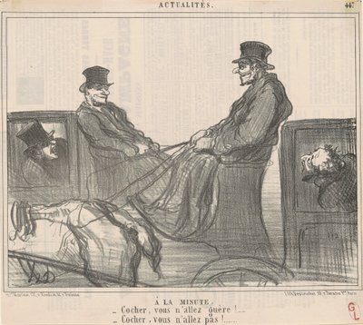À la minute - Honoré Daumier