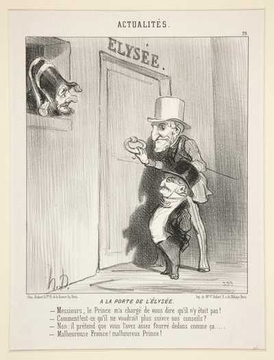 À la porte de l - Honoré Daumier