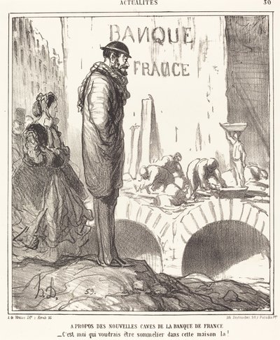 À propos des caves de la Banque de France - Honoré Daumier