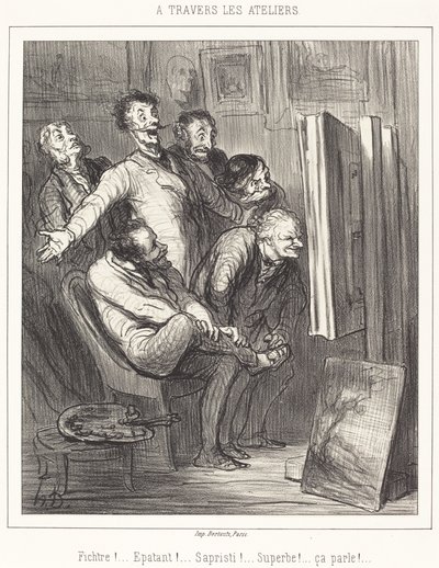 À travers les ateliers - Honoré Daumier