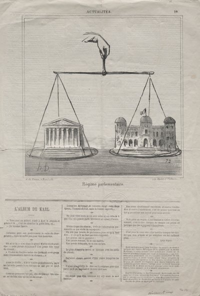 Actualités (No. 10) : Régime parlementaire - Honoré Daumier
