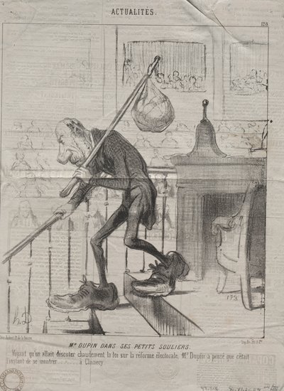 Actualités (No. 128) : M. Dupin dans ses petites chaussures - Honoré Daumier