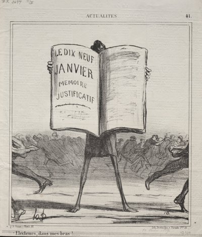 Actualités (No. 41) : Électeurs, dans mes bras!... - Honoré Daumier