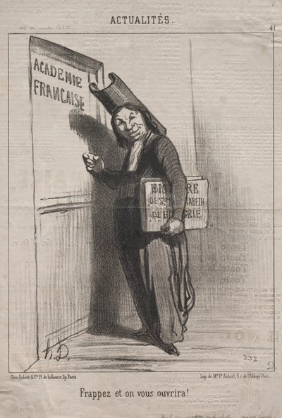 Actualités (No. 41) : Frappez et il vous sera ouvert ! - Honoré Daumier