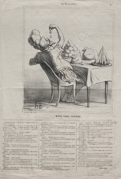 Actualités (No. 43) : Mars sans Carême - Honoré Daumier