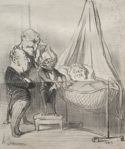 Actualités : Décidément, elle est très malade!... - Honoré Daumier