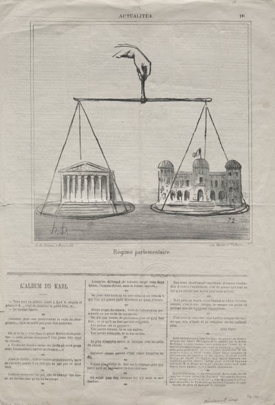 Actualités n° 10 : Régime parlementaire - Honoré Daumier