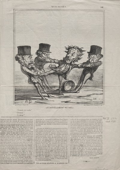 Actualités No. 98 : Le quartier rétabli, 1869 - Honoré Daumier
