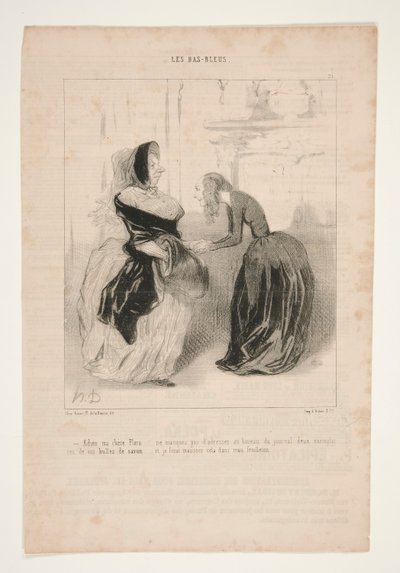 Adieu ma chère Flora - Honoré Daumier