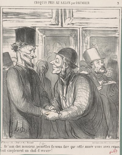Ah! Mon cher monsieur, permettez de - Honoré Daumier