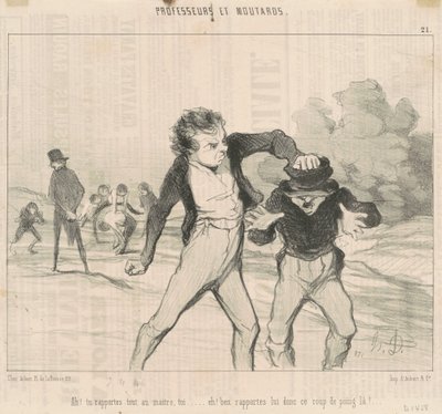 Ah! Tu rapportes tout au maître - Honoré Daumier
