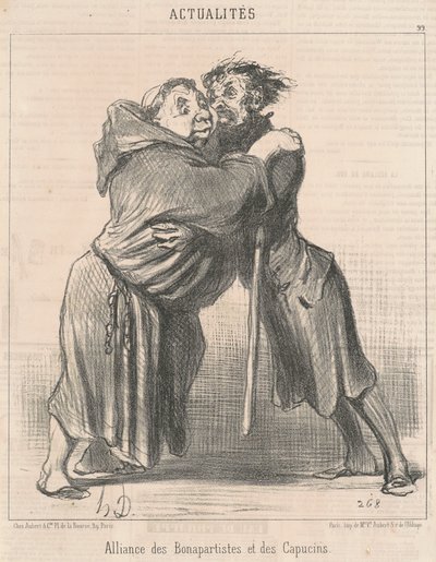 Alliance des Bonapartistes et des Capucins - Honoré Daumier