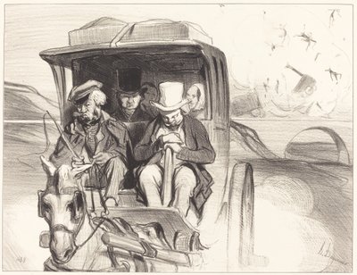 Allons donc... que diable cocher... - Honoré Daumier