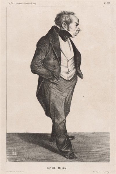 Amiral de Rigny - Honoré Daumier
