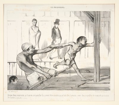 Arrive donc Marsoin; a-t-on vu ce caniche là, ça veut être marin, ça se fait des bateaux avec des coquilles de noix, et ça craint les bains à quatre sous - Honoré Daumier