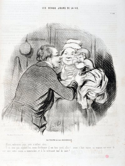 Charivari de 1848 : Série Les beaux jours de la vie - Honoré Daumier