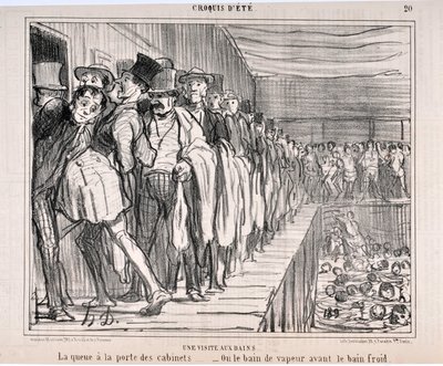 Œuvre de Honoré Daumier (1808-1879) Charivari date de 1858 : Série CROQUIS D