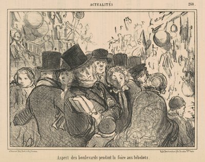 Aspect des boulevards pendant la foire aux bibelots - Honoré Daumier