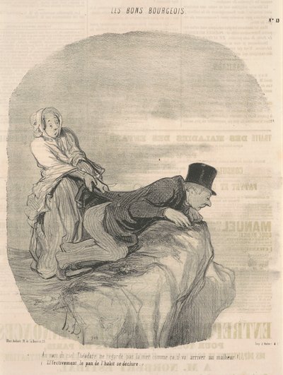 Au nom du ciel, Théodore ne regarde pas - Honoré Daumier