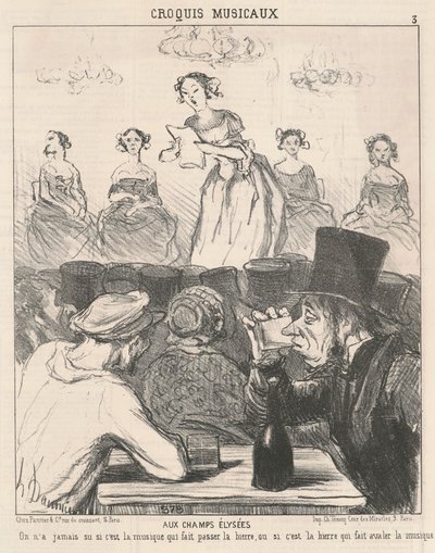 Aux Champs-Élysées - Honoré Daumier