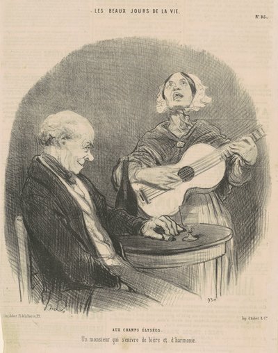 Aux Champs-Élysées - Honoré Daumier
