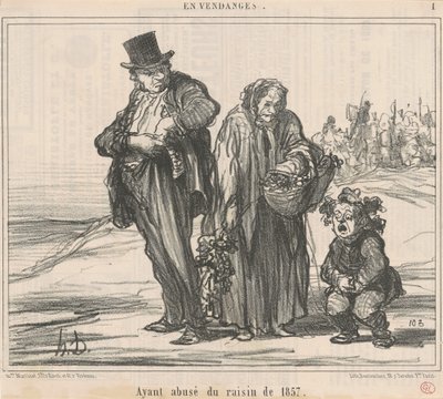 Ayant abusé du raisin de 1857 - Honoré Daumier
