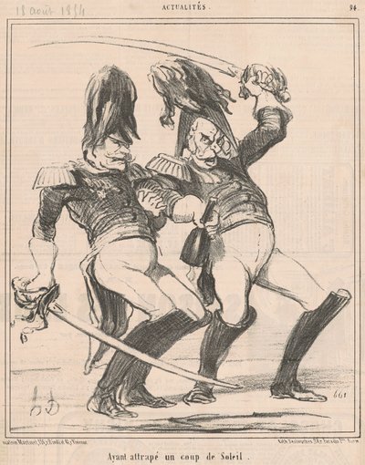 Ayant attrapé un coup de soleil - Honoré Daumier