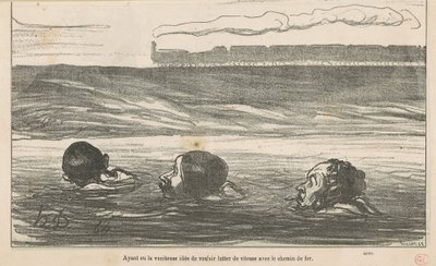 Ayant eu la vaniteuse idée de vouloir ... - Honoré Daumier