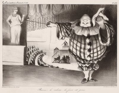 Baissez le Rideau, La Farce est Jouée. 1834 - Honoré Daumier