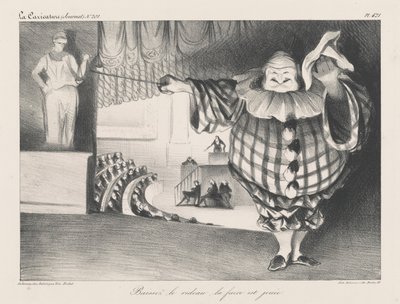 Baissez le rideau, la farce est jouée - Honoré Daumier