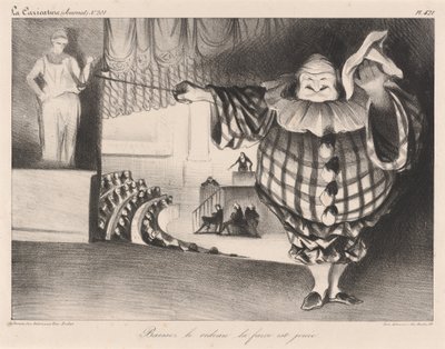Baissez le rideau, la farce est jouée - Honoré Daumier