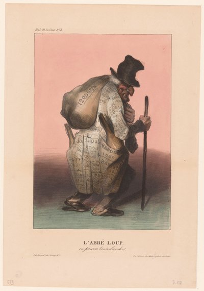 Baron Joseph-Dominique Louis en pauvre contrebandier - Honoré Daumier
