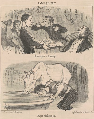 Bavant pour se désennuyer - Honoré Daumier