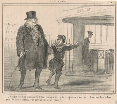 Ça doit être bien amusant là-dedans ... - Honoré Daumier