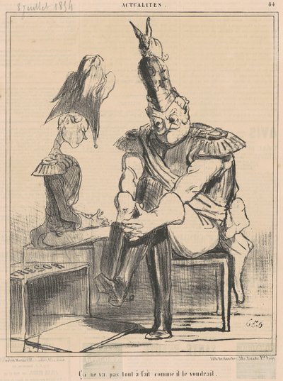 Ça ne va pas ... comme il le voudrait - Honoré Daumier